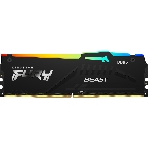 Оперативная память Kingston Fury Beast, DDR5, 16Gb (1x16Gb), 6000MHz, CL30, DIMM, с радиатором, RGB, черный, фото7