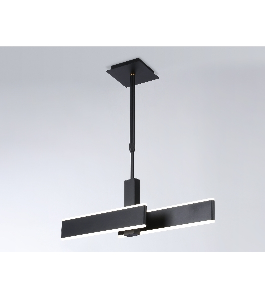 Светильник Ambrella light FA6667 BK черный 42W 3000K-6400K 640*30*900 (Без ПДУ)