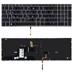 Клавиатура для ноутбука HP ZBook Fury 15 G7 черная с подсветкой, фото3