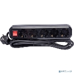 Сетевой фильтр 5bites SP5B-330 5S, 3*1.5 мм2, 16A, ABS, 3M, черный, фото3