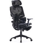 Кресло Cactus CS-CHR-MC01-BLBK синий, сетка, подголовник, подставка для ног, фото16