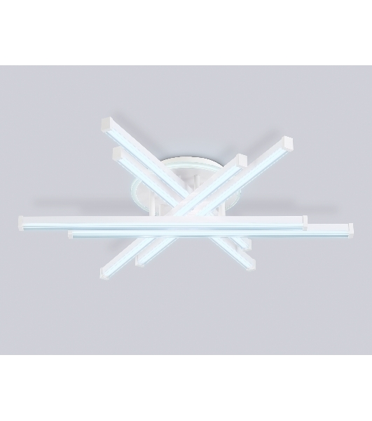 Потолочный светодиодный светильник Ambrella light FL6271 WH белый 98W 3000K-6400K 700*615*135 (ПДУ ИК)