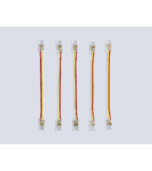 GS7911 Соединитель гибкий двухсторонний COB CCT 12/24V для лент 8mm (3 конт.) (5шт)