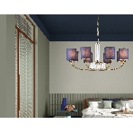 Люстра Ambrella light LH71273/8 BS/DB латунь/темно синий E14/8 max 40W D820*840, фото7