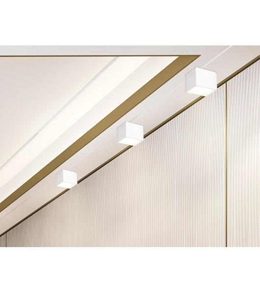 Светильник Ambrella light TN6530 WH белый IP44 GX53 100*100*80