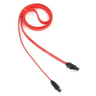 Кабель интерфейсный SATAIII Cablexpert CC-SATAM-DATA-0.8M, 80 см, 7pin/7pin, защелка, пакет