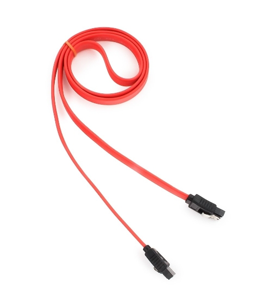 Кабель интерфейсный SATAIII Cablexpert CC-SATAM-DATA-0.8M, 80 см, 7pin/7pin, защелка, пакет