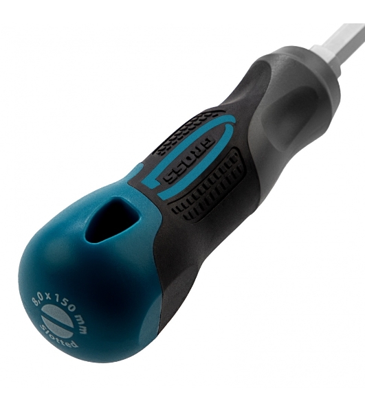 Отвертка Gross 12119 SL8,0 x 150 мм S2, трехкомпонентная рукоятка