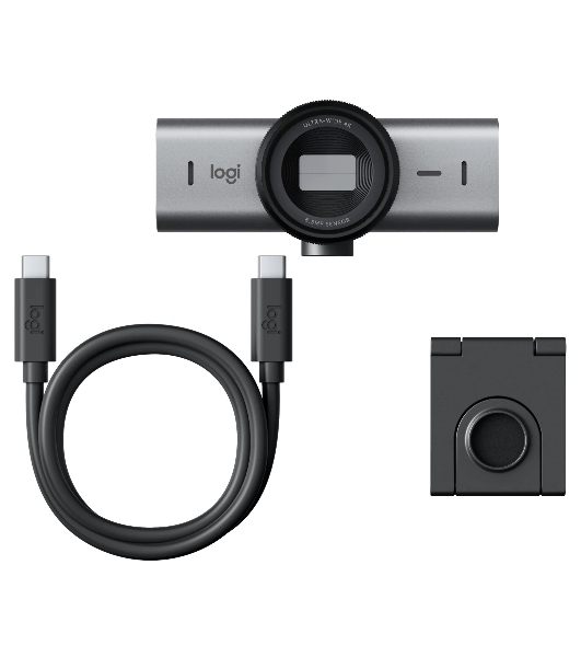 Веб-камера Logitech MX Brio 705 3840x2160, 30 кадр/с, USB Type-C, микрофон (2 шт, шумоподавление), автофокус, HDR, крепление на мониторе, графитовый