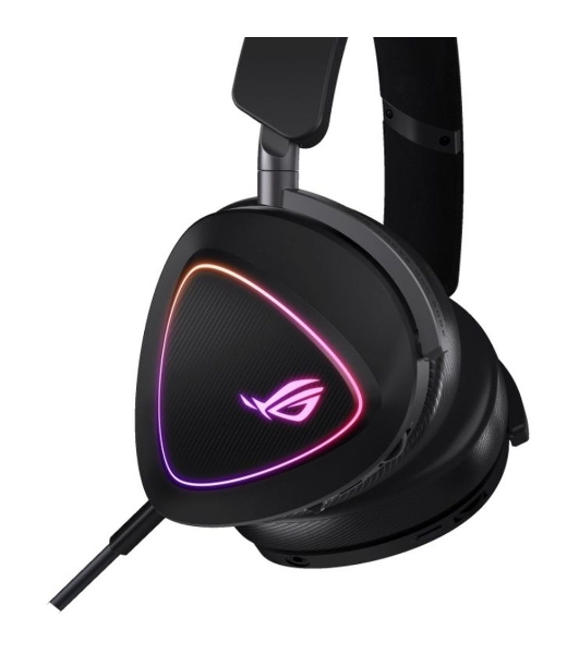 Гарнитура ASUS ROG Delta II чёрный, беспроводная + проводная, Bluetooth, подсветка