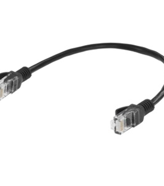 Патч-корд медный UTP Cablexpert PP10-0.25M/BK cat.5e, 0.25м, литой, многожильный, черный