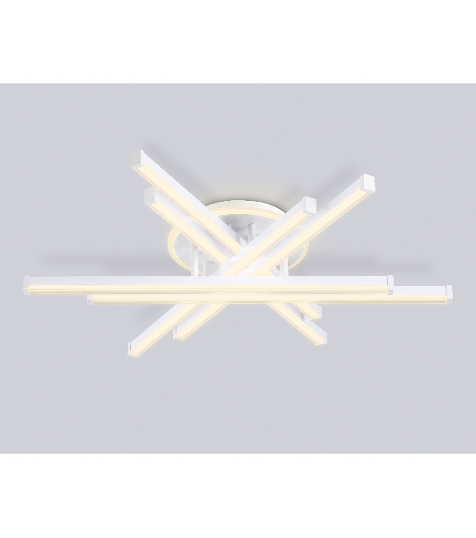 Потолочный светодиодный светильник Ambrella light FL6271 WH белый 98W 3000K-6400K 700*615*135 (ПДУ ИК)