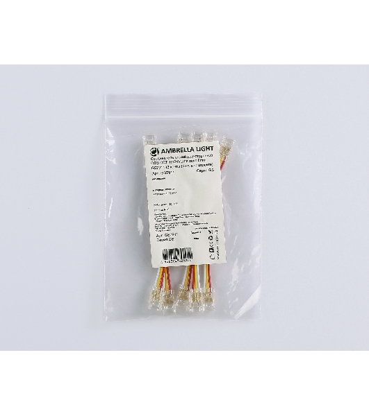 GS7911 Соединитель гибкий двухсторонний COB CCT 12/24V для лент 8mm (3 конт.) (5шт)
