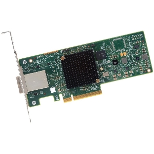 Контроллер LSI SAS9300-8E (PCI-E 3.0 x8, LP, EXTERNAL) SGL SAS12G, 8port (2*extSFF8644), Каб.отдельно