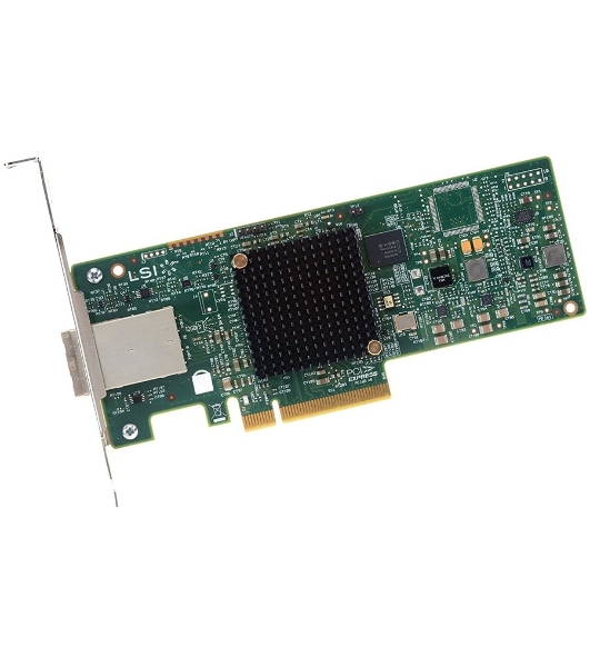 Контроллер LSI SAS9300-8E (PCI-E 3.0 x8, LP, EXTERNAL) SGL SAS12G, 8port (2*extSFF8644), Каб.отдельно