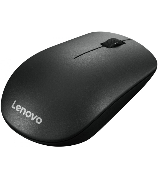Мышь беспроводная Lenovo 400 черный, 1200 dpi, радиоканал, USB, кнопки - 3