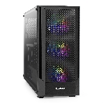 Компьютерный корпус Miditower ExeGate EVO-8227-NPX600 (ATX, БП 600NPX с вент. 12см, 2*USB+1*USB 3.0+HD Audio, черный, 3 вент. RGb, закаленное стекло), фото10