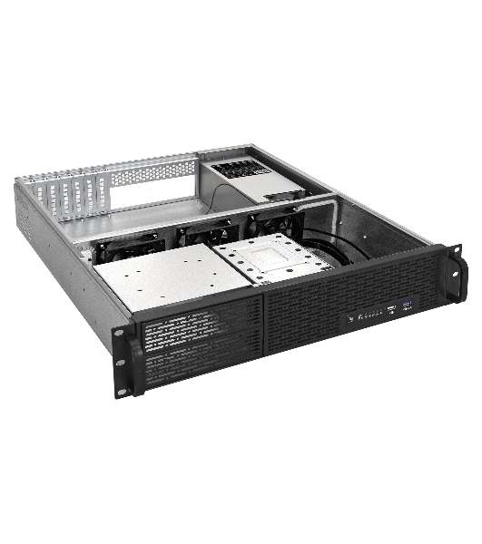 Серверный корпус ExeGate Pro 2U550-06/2U2088 (RM 19', высота 2U, глубина 550, БП 2U-800ADS, USB+USB 3.0)