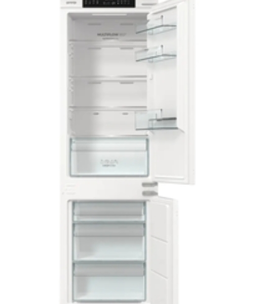 Встраиваемый холодильник Gorenje NRKI517141 белый двухкамерный 175/68 л морозилка снизу, No Frost