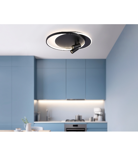 Светильник Ambrella light FL51393/1+2 BK черный 3000K-6400K 65W 560*480*120 (ПДУ РАДИО 2.4G)