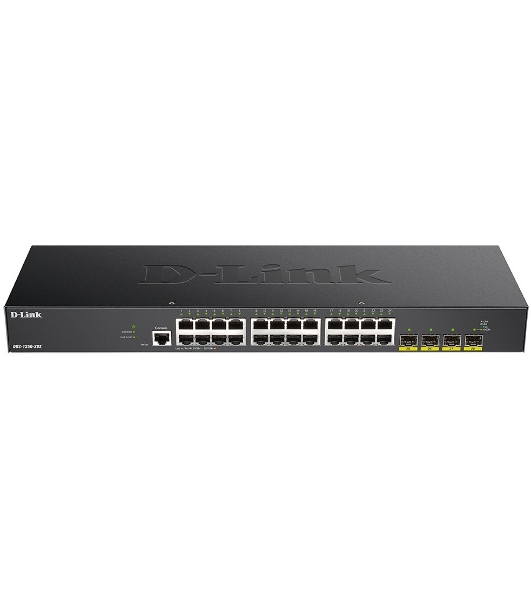 Коммутатор D-Link DGS-1250-28X/A1A, 24×1 Гбит/с + 4×10 Гбит/с SFP+, управляемый