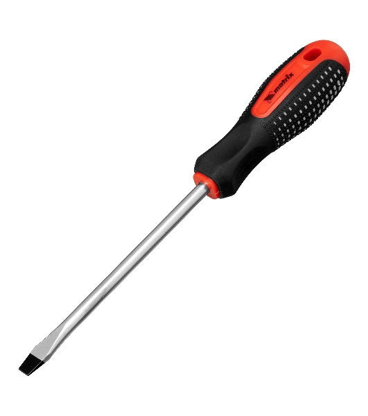 Отвертка Matrix fusion sl8.0х150мм crv 3-х компонентная рукоятка anti slip