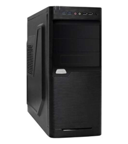 Компьютерный корпус Miditower ExeGate XP-330U Black, ATX, (XP400, Black,120мм), 2хUSB+2хUSB 3.0, Audio