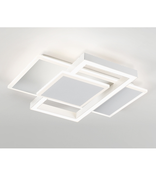 Потолочный светодиодный светильник Ambrella light FA1021/3 WH белый 50W 3000K-6400K 380*345*75 (ПДУ ИК)
