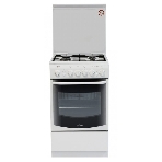 Плита комбинированная De Luxe 5040.20ГЭ (КР) ЧР белый, конфорок 4 шт, духовка 43 л, электроподжиг, 50 см x 85 см x 50 см, фото 1