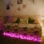 Гирлянда Neon-night 'Мишура LED' 3 м прозрачный ПВХ, 288 диодов, цвет розовый, фото4