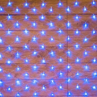 Гирлянда Neon-night 'сеть' 1,8х1,5м, прозрачный ПВХ, 180 LED, синий