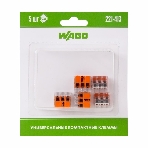 Клемма универс. компактная 3хпр. 221-413 (уп.5шт) WAGO 07-5163-05, фото 1