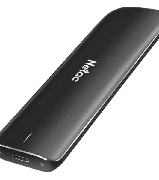 Внешний SSD Netac ZX, 500 Gb, USB 3.2 Gen 2 Type-C, R/W 1050/950, черный
