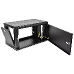 Шкаф телекоммуникационный настенный разборный ЦМО ЭКОНОМ 9U (600 x 520) дверь металл, черный (ШРН-Э-9.500.1-9005), фото7