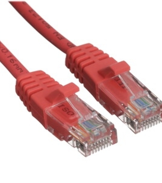 Патч-корд Suprlan 10-0154 UTP RJ-45 вил.-вилка RJ-45 cat.5e 3м красный LSZH 24AWG
