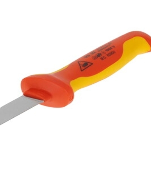 Нож кабельный KNIPEX 9852 1000V 180 мм электротехнический. инстументальная сталь,закаленная в масле.