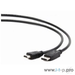Кабель Cablexpert DisplayPort->HDMI, 5м, 20M/19M, черный, экран, пакет, фото3