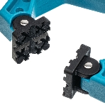 Струбцина клещеобразная Gross 20803 2–1/4'/58 мм пластиковый корпус,храповый механизм жесткой фикс, фото5