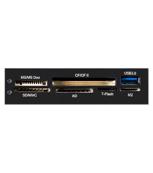 Кард-ридер ExeGate CR-611U3/черный/SD/SDHC/SDXC/MMC/microSD/T-Flash/CF/MS/MS micro/XD/USB 3.0/металл/пластик