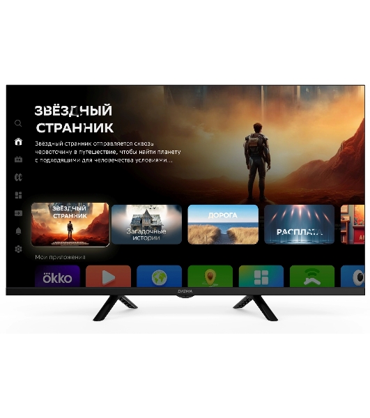 Телевизор Digma 32' DM-LED32SBB36 Metal черный LED FHD 60Hz Салют ТВ