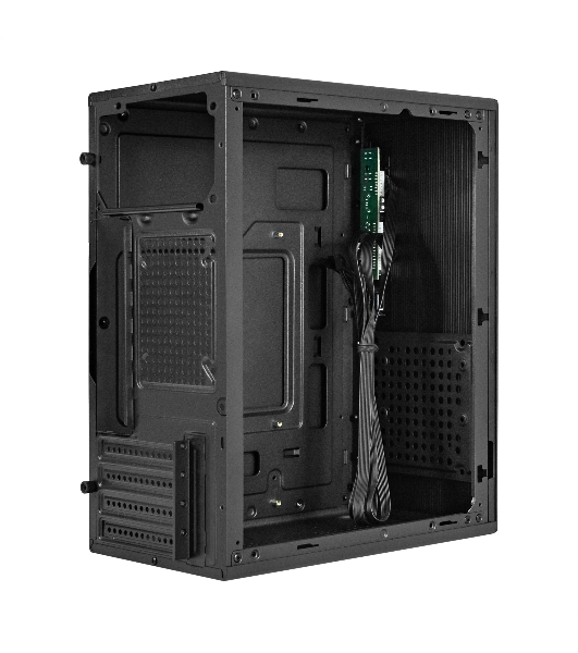 Компьютерный корпус Minitower ExeGate BAA-308MU2 (mATX, без БП, 1хUSB+2хUSB 3.0, HD Audio, черный)