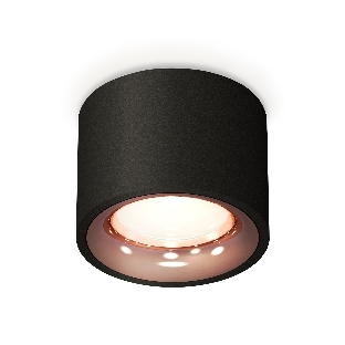 Светильник Ambrella Light XS7511025 SBK/PPG черный песок/золото розовое полированное MR16 GU5.3 (C7511, N7015)