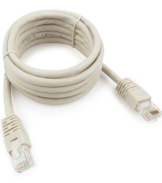 Патч-корд UTP Cablexpert PP6U-2M cat.6, 2м, литой, многожильный, серый