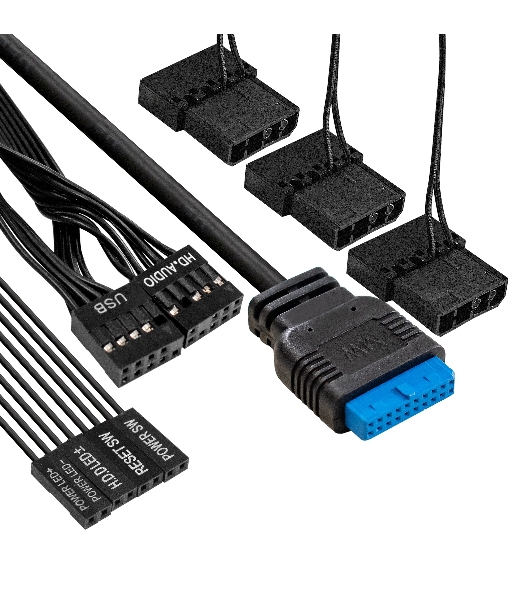 Компьютерный корпус Miditower ExeGate EVO-8227-NPX600 (ATX, БП 600NPX с вент. 12см, 2*USB+1*USB 3.0+HD Audio, черный, 3 вент. RGb, закаленное стекло)