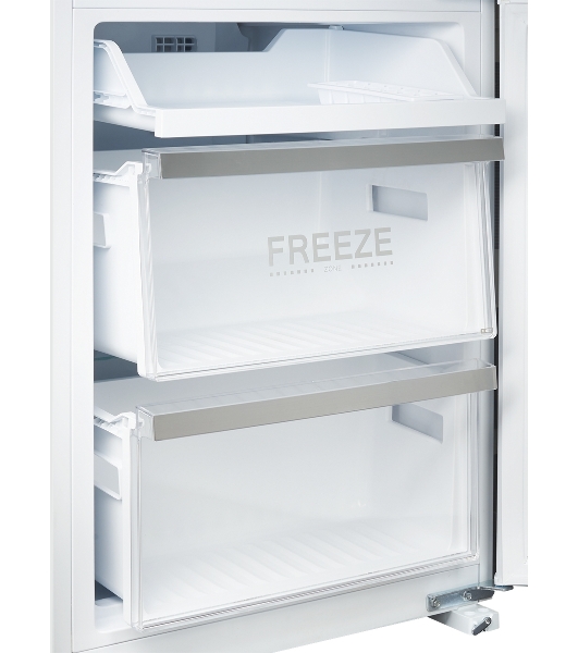 Встраиваемый холодильник Kuppersberg NBM 17863, Габариты(ВхШхГ):178.5x54x54,5; Перенавешиваемые двери, Класс энергопотребления А++ (222 кВт/ч), No-frost, 182л/59л, Уровень шума: 41 Дб