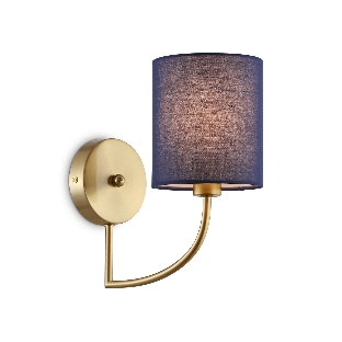 Настенный светильник Ambrella light LH71275 BS/DB латунь/темно синий E14 max 40W 225*120*250