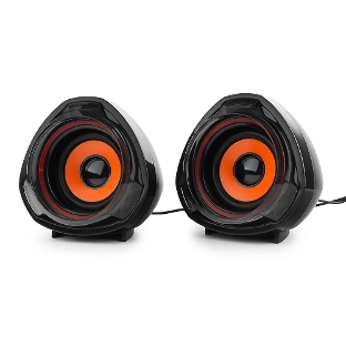 Акустическая система 2.0 Gembird SPK-105, черный, 5 Вт, регулятор громкости, USB-питание