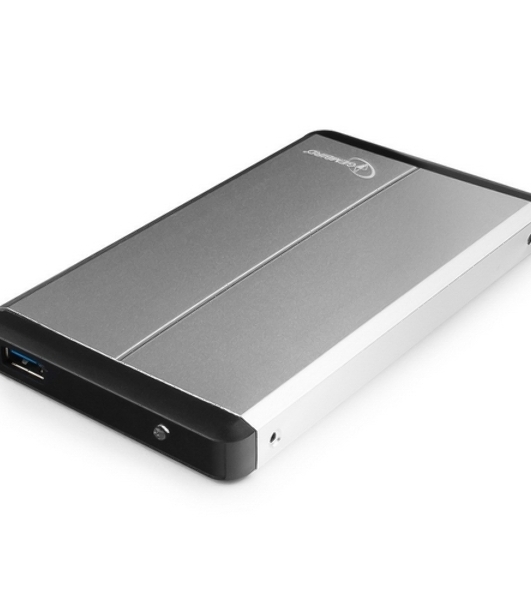 Внешний корпус для HDD Gembird EE2-U3S-2-S 2.5' EE2-U3S-2-S, серебро, USB 3.0, SATA, металл