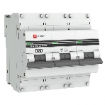 Выключатель автоматический модульный 3п D 80А 10кА ВА 47-100 PROxima EKF mcb47100-3-80D-pro, фото5