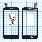Сенсорное стекло (тачскрин) для Alcatel One Touch Snap 7025D, черное, фото4